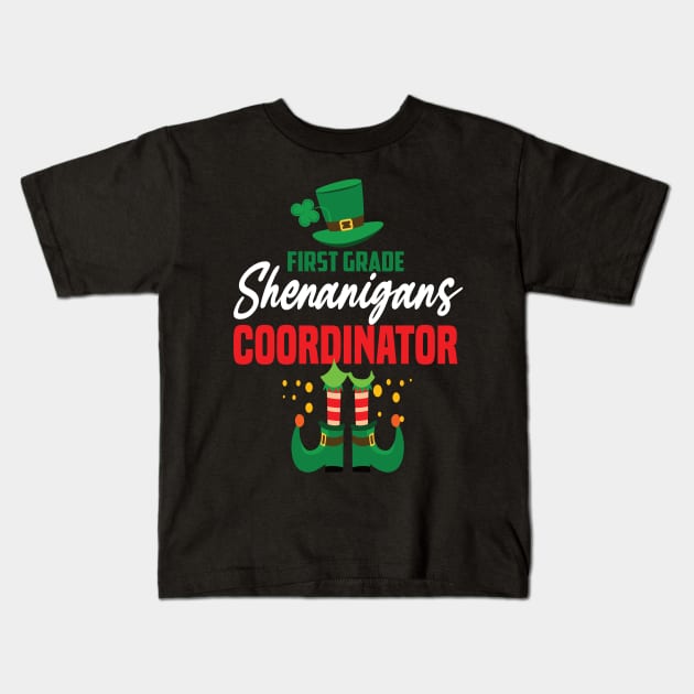 First grade shenanigans coordinator St.patricks day Kids T-Shirt by DODG99